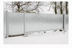 Откатные ворота SK0T5 5000x2100 (профлист, неокрашенный цинк).